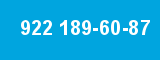 922 189-60-87